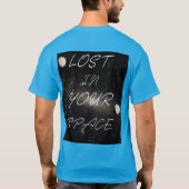 あなたの宇宙に失われた意味深いタイポグラフィー美学 Tシャツ (裏面)