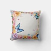 "あなたの宇宙を変換する：美しい蝶クッション クッション (正面)