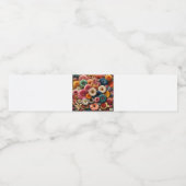 あなたの宇宙カラフルゲルベラデイジーフローラを上げる ペットボトルラベル (シングルラベル)