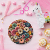 あなたの宇宙カラフルゲルベラデイジーフローラを上げる ペーパープレート (パーティー)