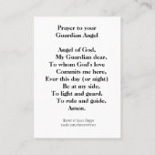 あなたの守り神への祈りの言葉 名刺 (裏面)