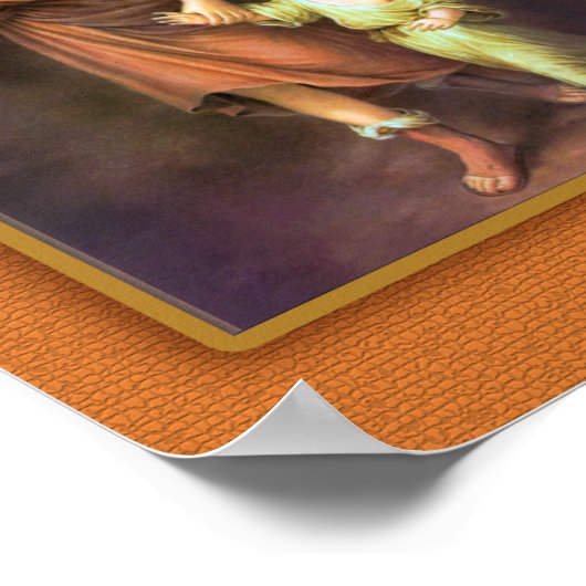 あなたの守護天使への祈りの言葉。 ポスター (角)