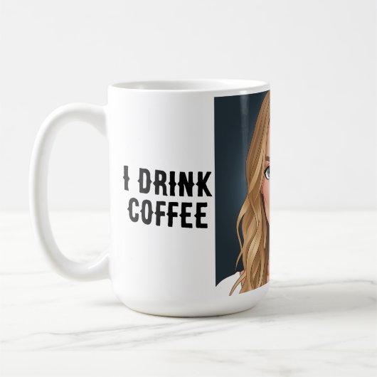 あなたの安全のためのコーヒー コーヒーマグカップ (左)