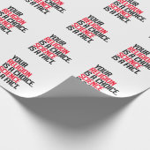 あなたの宗教は選択であり、科学は事実である ラッピングペーパー (角)