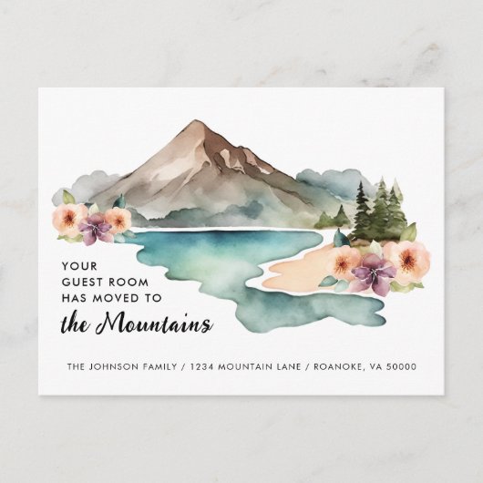あなたの客室は山を移動している 案内ポストカード (正面)