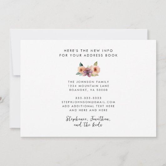 あなたの客室は山を移動している 案内状 (裏面)