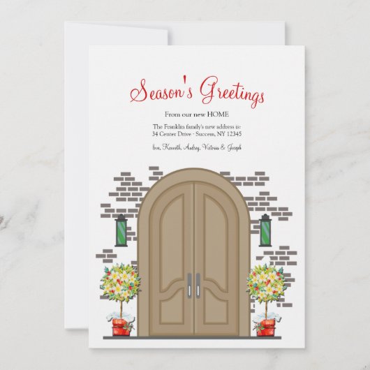 あなたの家から私たちの家へ ホリデーカード (正面)