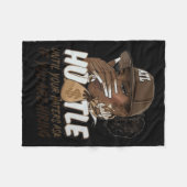 あなたの家があなたはBlac頼をもし採用するまで急げ フリースブランケット (正面(横))