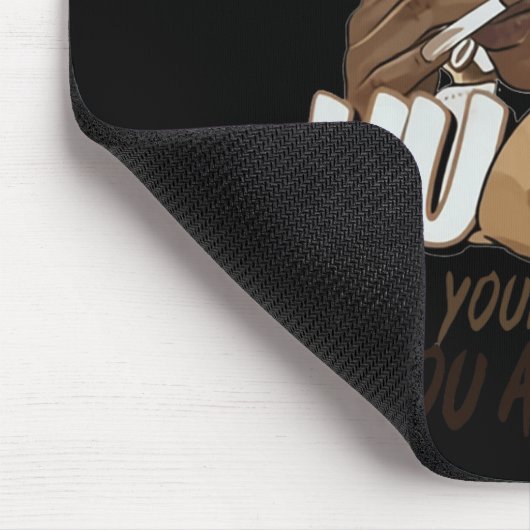 あなたの家があなたはBlac頼をもし採用するまで急げ マウスパッド (コーナー)