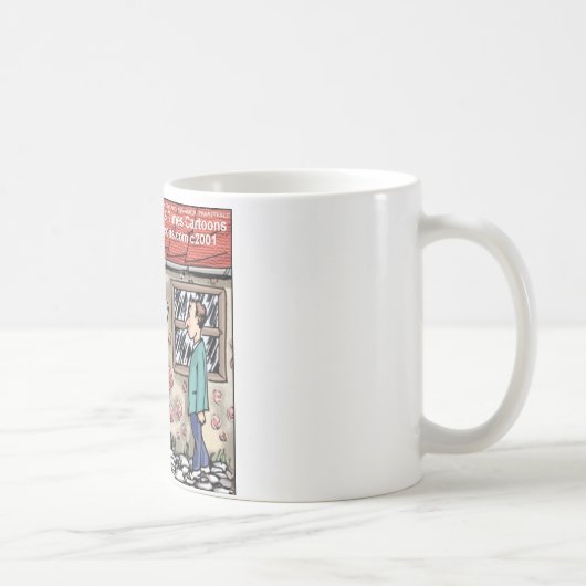 あなたの家に悪運が コーヒーマグカップ (右)