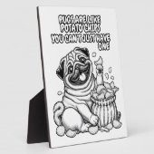 あなたの家のためのポテトチップスのようなpugでプラーク フォトプラーク (側面)
