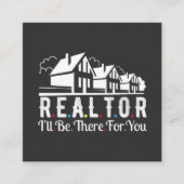 あなたの家のための不動産仲介業者 スクエア名刺 (正面)