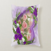 あなたの家のための優雅な枕」 アクセントクッション (正面(垂直))