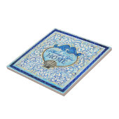 "あなたの家への恵み": 4.25" x4.25" -セラミックタイル タイル (側面)