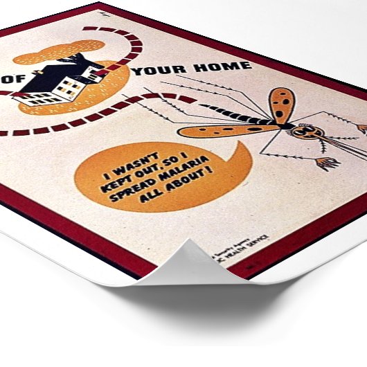 あなたの家を守る蚊 ポスター (角)