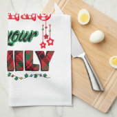 あなたの家族ではなくホールをデッキ キッチンタオル (四つ折り)