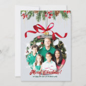 あなたの家族の写真クリスマスオーナメントホリデーカード シーズンカード (正面)