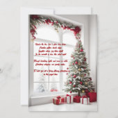 あなたの家族の写真クリスマスオーナメントホリデーカード シーズンカード (裏面)