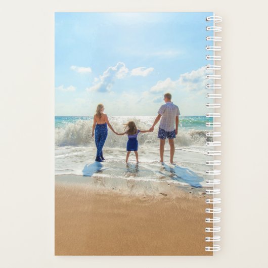 あなたの家族の写真プランナー文字 – 私は私の家族を愛する プランナー手帳 (裏面)