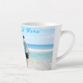 あなたの家族の写真文字ラテマグとカスタム文字 カフェラテマグ (右)