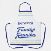 あなたの家族の名前のモノグラムの懇親会 エプロン (正面)