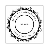 あなたの家族の名前差出人住所クリスマス ラバースタンプ (インプリント)