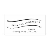 あなたの家族の名前差出人住所ゴム印 ラバースタンプ (インプリント)