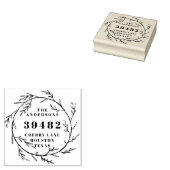 あなたの家族の名前差出人住所リースラバースタム ラバースタンプ (押印)