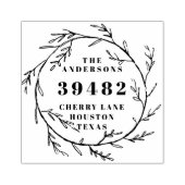 あなたの家族の名前差出人住所リースラバースタム ラバースタンプ (インプリント)