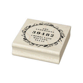 あなたの家族の名前差出人住所リース ラバースタンプ