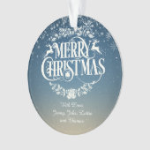 あなたの家族の定義のパーソナライズされたクリスマス オーナメント (正面)