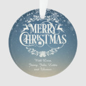 あなたの家族の定義 パーソナライズドクリスマス オーナメント (正面)