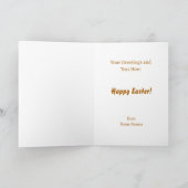 あなたの家族の復活祭が満たされていることを願って写真 カード (内部)