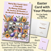 あなたの家族の復活祭が満たされていることを願って写真 カード
