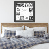 あなたの家族の思い出カスタムの写真コラージュ キャンバスプリント (インサイチュ (寝室))