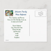 あなたの家族の新しい住所はがき実在の不動産 案内ポストカード (裏面)