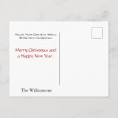 あなたの家族をクリスマスのキャラクターとして面白く撮影しよう シーズンポストカード (裏面)