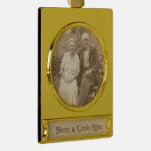 あなたの家族を覚えて下さい ゴールドプレートバナーオーナメント (右)