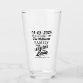 あなたの家族会のパーティーの記念品のカスタムの日付 タンブラーグラス (正面)