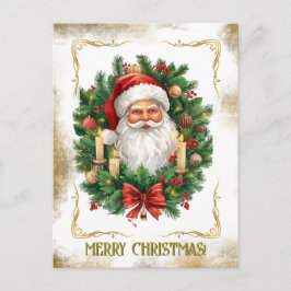 あなたの家族写真 ゴールド ビンテージ サンタ クリスマス