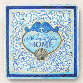 "あなたの家"の-プラスチックコースターへの恵み コースター (正面)