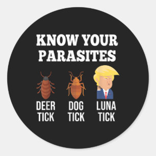 あなたの寄生虫のアンチトランプのおもしろいダニの抵抗を知る ラウンドシール