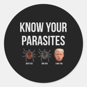 あなたの寄生虫を知っているトランプ寄生虫の大統領ダンプ ラウンドシール