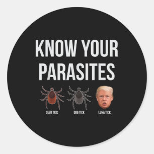 あなたの寄生虫を知っているトランプ寄生虫の大統領ダンプ ラウンドシール
