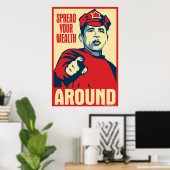 あなたの富を広のまわりにめる：オバマ・パロディのポスター ポスター (ホームオフィス)