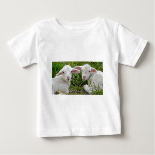 あなたの対の子ヒツジの赤ん坊の動物に考えること ベビーTシャツ