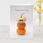 あなたの小さいカボチャカードからの幸せな父の日 カード (黄色い花)