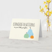 あなたの小さなかぼちゃおめでとう カード (黄色い花)