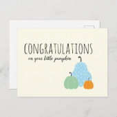 あなたの小さなカボチャのブルーオレンジおめでとう ポストカード (正面/裏面)