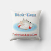 あなたの小さな子羊を浮かべるものは クッション (裏面)